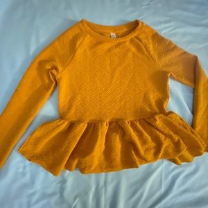 Textured peplum top